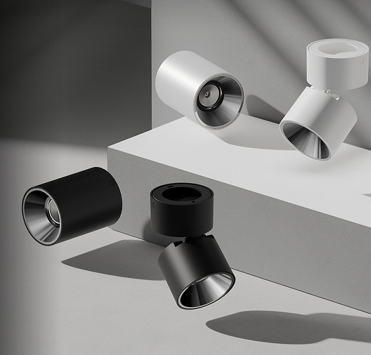 Накладной светильник Yeelight Pro E20 (мощность 10 Вт, угол рассеивания 24°, поворотный, со сгибом, черный)