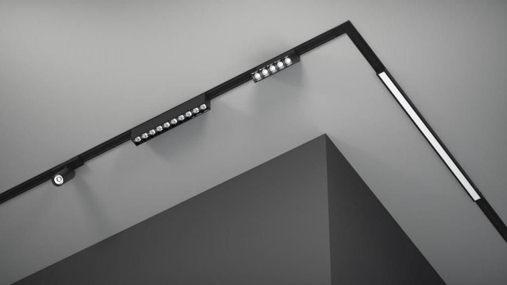 Магнитный шинотрек Yeelight Pro P20 Magnetic System Slim Track 50cm (ультратонкий, накладной, 50 см, черный)