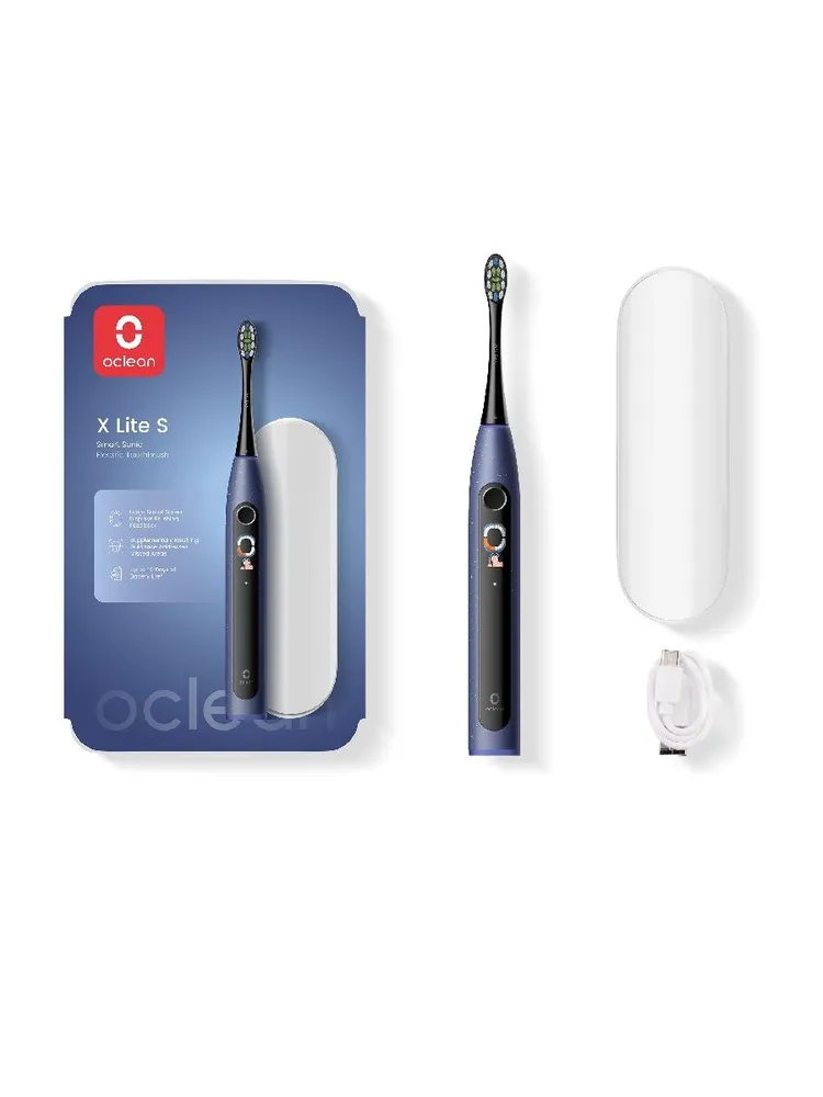 Электрическая зубная щетка Oclean X Lite Set (темно-синий)