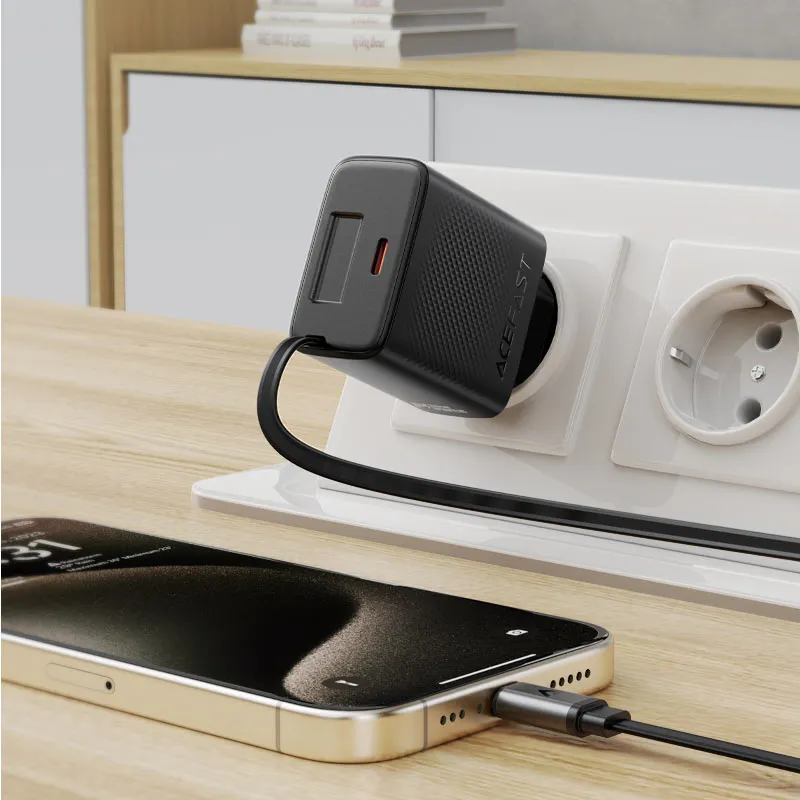 Зарядное устройство ACEFAST A110 PD 30W Gan Charger USB-C+USB-C (черный)
