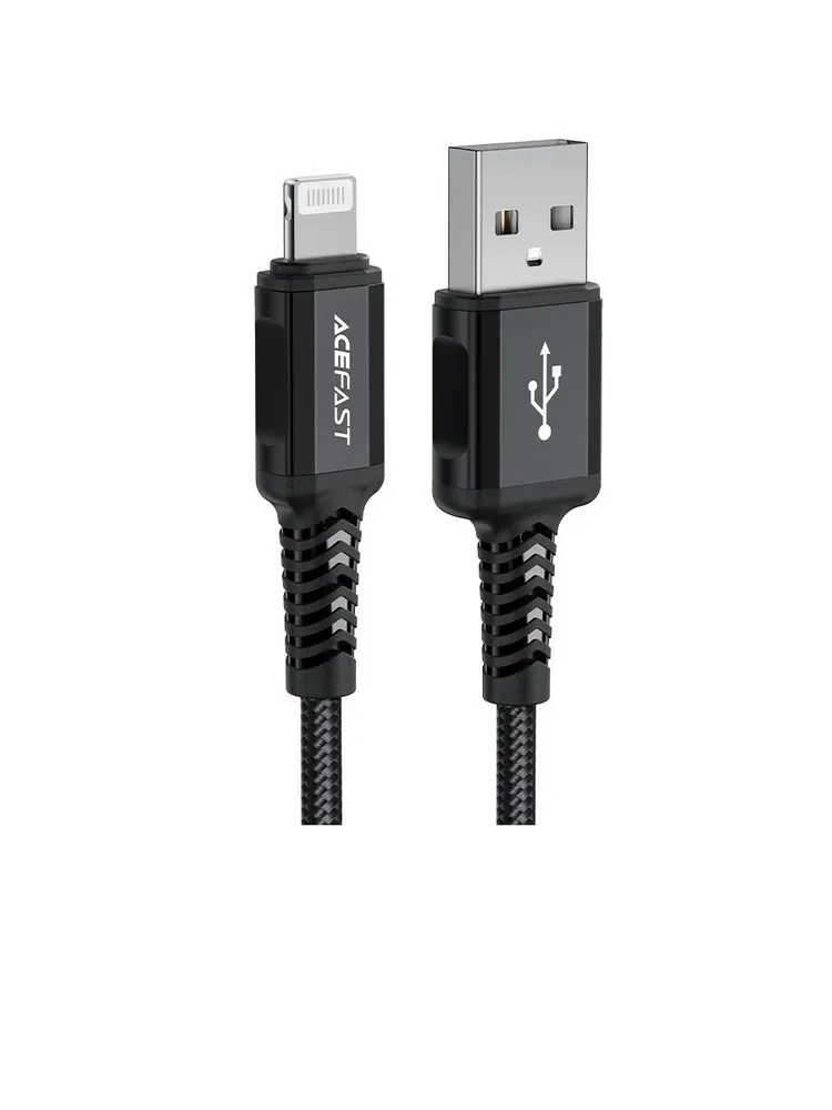 Кабель ACEFAST C4-02 USB-A to Lightning (1.8 м, черный)