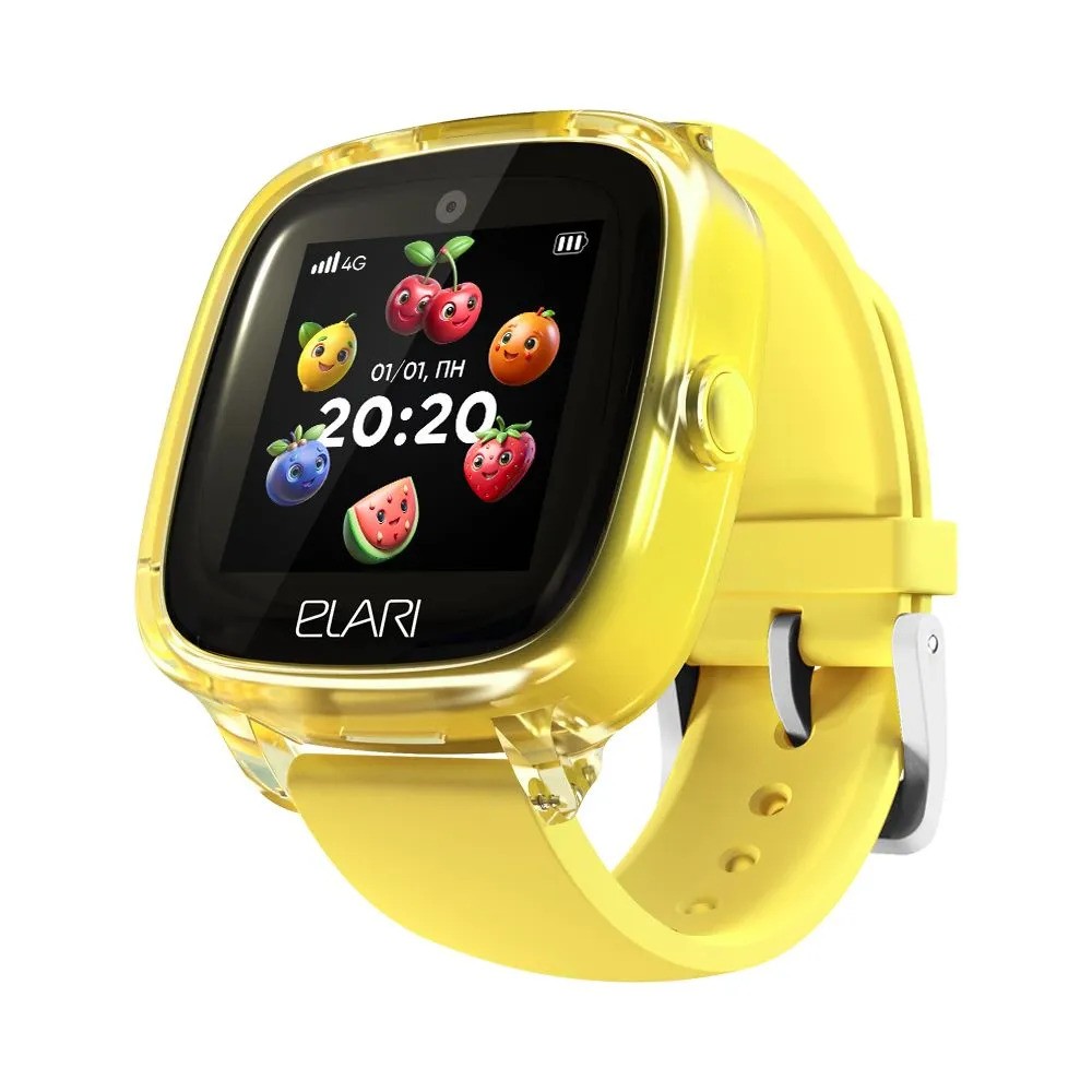 Детские умные часы Elari KidPhone Fresh 4G (желтый)