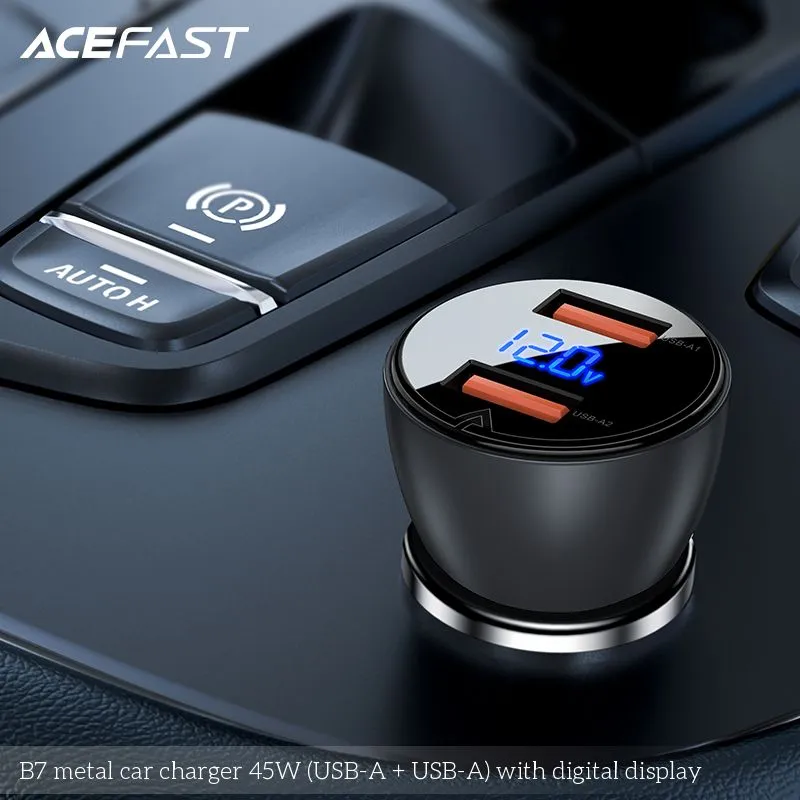Автомобильное зарядное устройство ACEFAST B7 (черный)