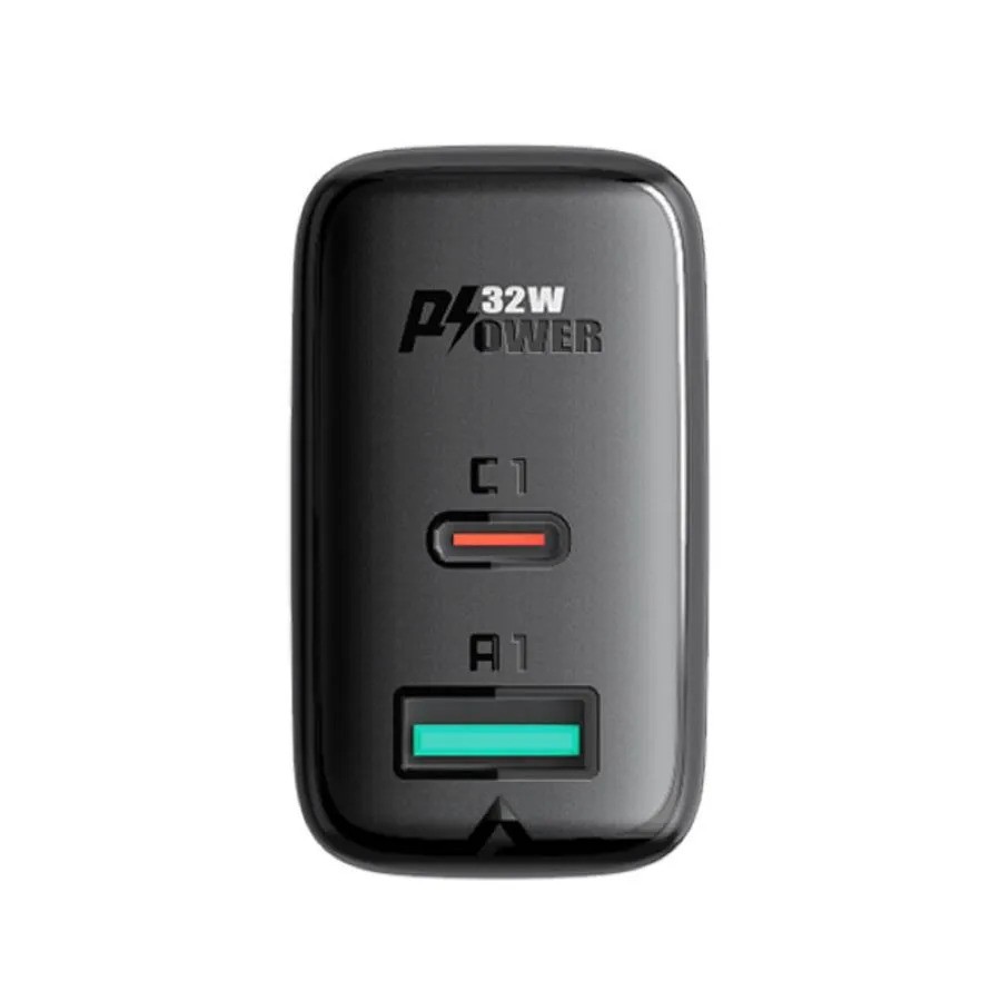 Зарядное устройство ACEFAST A5 PD32W USB-C+USB-A (черный)