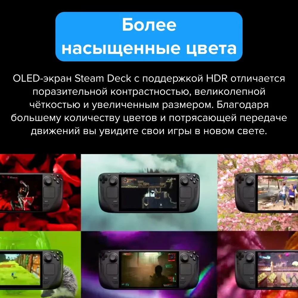 Портативная игровая консоль Valve Steam Deck (512 ГБ)