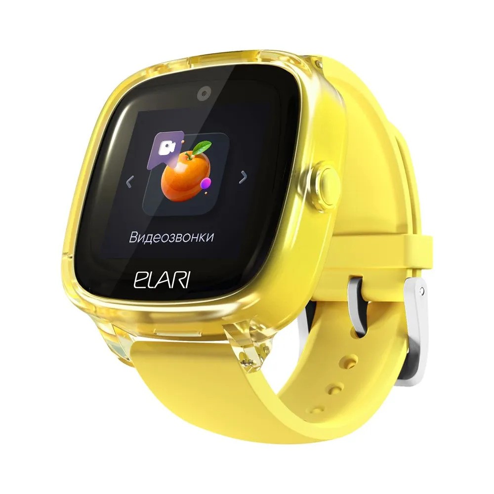 Детские умные часы Elari KidPhone Fresh 4G (желтый)