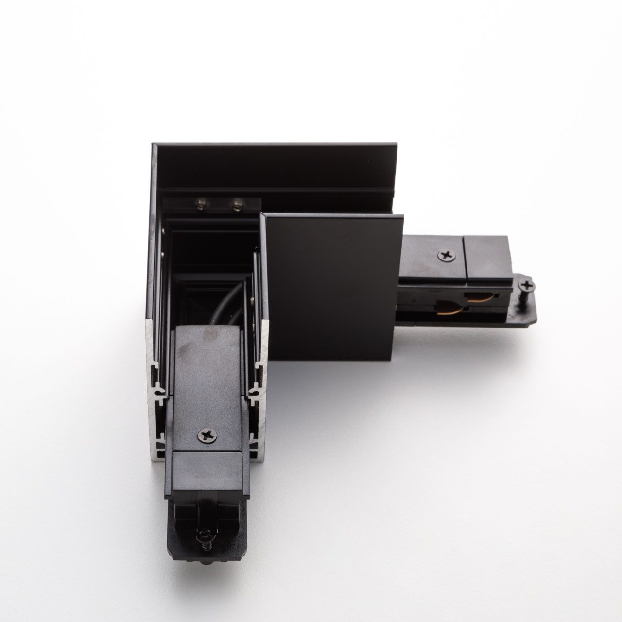 Коннектор Yeelight Pro S21 (для магнитного подвесного трека, L-Тип, горизонтальный, токопроводящий, черный)