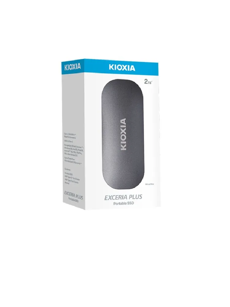 Внешний SSD накопитель KIOXIA Exceria Plus (2 ТБ, серый)