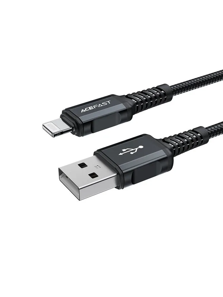 Кабель ACEFAST C4-02 USB-A to Lightning (1.8 м, черный)