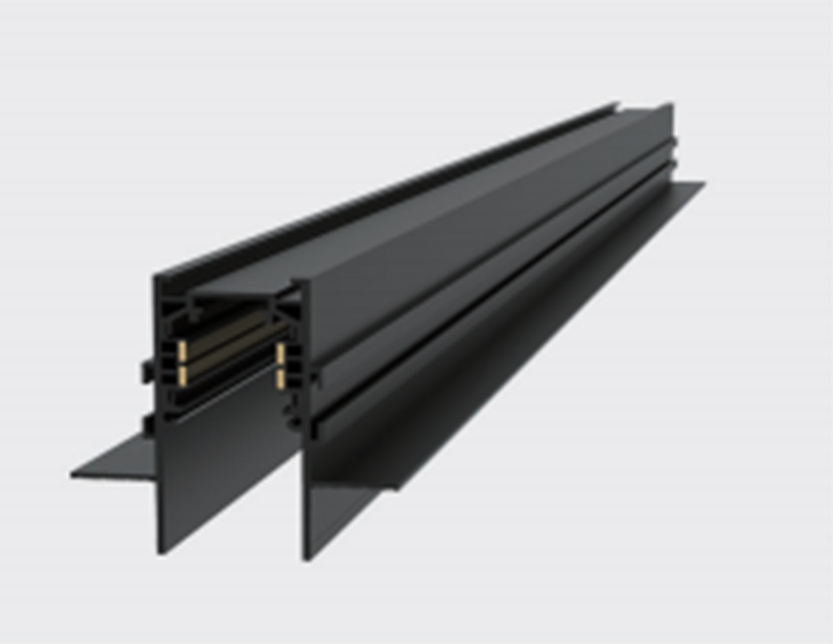 Магнитный шинотрек Yeelight Pro S21 Recessed Magnetic innerTrack (встраиваемый под ГКЛ, 100 см, черный)