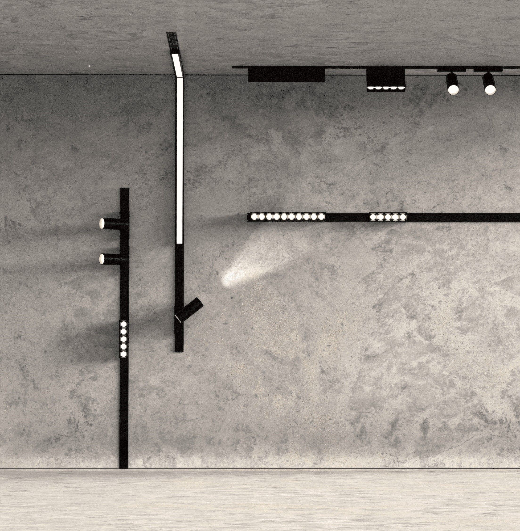 Магнитный шинотрек Yeelight Pro P20 Magnetic System Slim Track 50cm (ультратонкий, накладной, 50 см, черный)