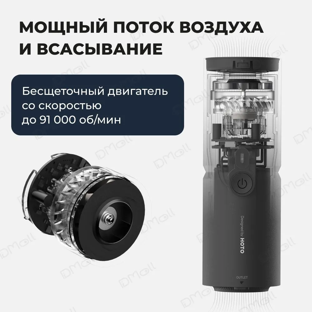 Капсула со сжатым воздухом HOTO Compressed Air Capsule (4-в-1, черный)