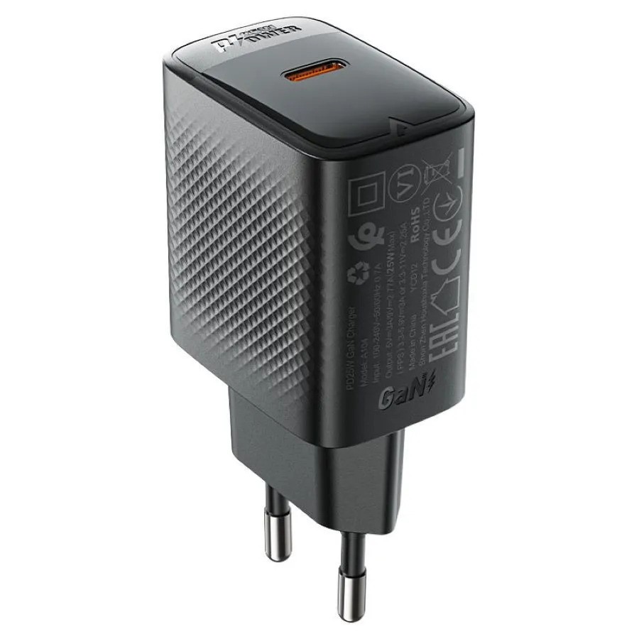 Зарядное устройство ACEFAST A104 USB-C (черный)