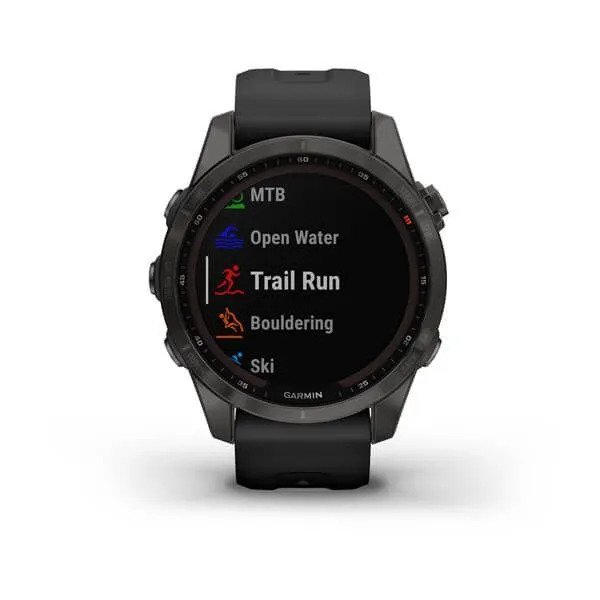 Спортивные часы Garmin Fenix 7S Sapphire Solar (серый)