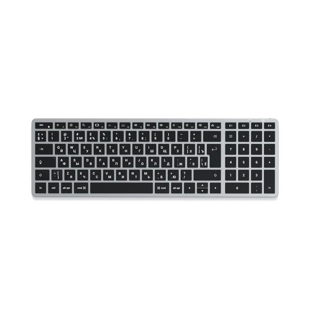 Беспроводная клавиатура Satechi Slim X2 (русская раскладка, серый)