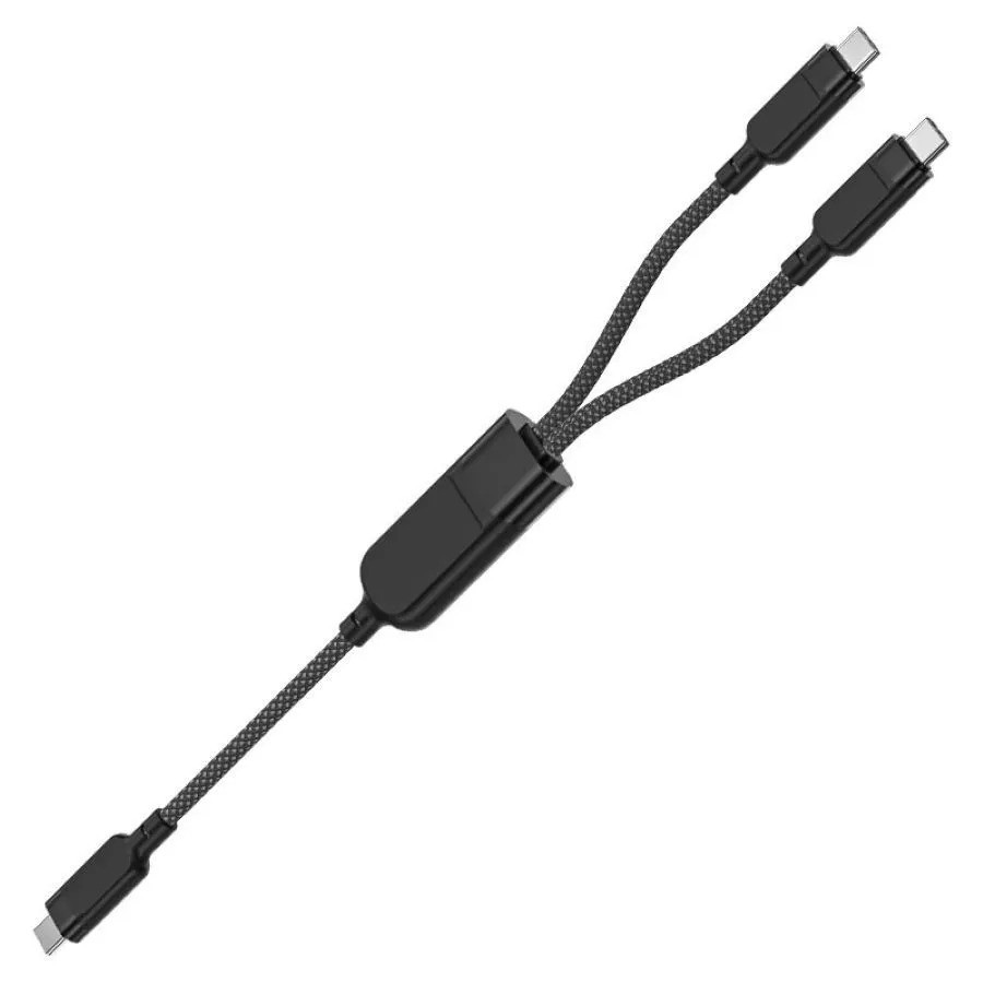 Кабель ACEFAST C5-11 USB-C на 2xUSB-C 100W (черный)