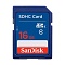 Карта памяти SanDisk SDHC Class 4 (16 ГБ, синий)