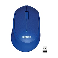 Мышь беспроводная Logitech M330 Silent Plus (синий)
