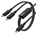 Кабель ACEFAST C5-11 USB-C на 2xUSB-C 100W (черный)