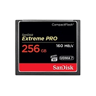 Карта памяти SanDisk Extreme Pro CF (256 ГБ, черный/красный)