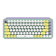 Клавиатура беспроводная Logitech POP Keys Daydream (русская раскладка, сиреневый/зеленый)