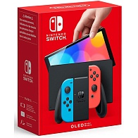 Игровая консоль Nintendo Switch OLED (Неоновый синий / неоновый красный)