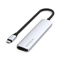 Адаптер Satechi 6-in-1 USB-C (6-в-1, серебристый)