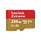 Карта памяти SanDisk Extreme microSDXC (256 ГБ, красный/золотой)