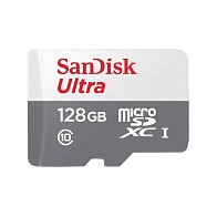 Карта памяти SanDisk Ultra microSDXC (128 ГБ, серый)