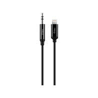 Кабель TTEC 3.5mm Aux - Lightning Sterio Premium Aux Cable (1м, черный)