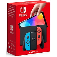 Игровая консоль Nintendo Switch OLED (Неоновый красный / неоновый синий)