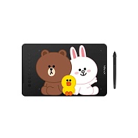 Графический планшет XPPen Deco01V2 Line Friends (черный)