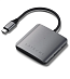 Хаб Satechi 4-Port USB-C 3.2 Gen 2 Hub with Power Delivery (серый)