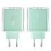 Сетевое зарядное устройство ACEFAST A45 PD65W (2xUSB-C+USB-A, зеленый)