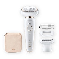 Эпилятор Braun Silk-epil 9 Flex SES 9002 (белый/золотой)