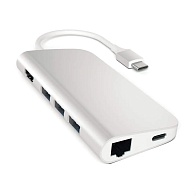 Адаптер Satechi Aluminum Multi-Port Adapter 4K c Ethernet (серебристый)