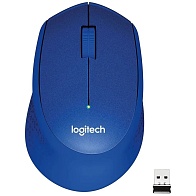 Мышь беспроводная Logitech M330 Silent Plus (синий)