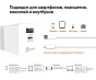 Сетевое зарядное устройство j5create 45W Dynamic PD USB-C/USB-A (белый)