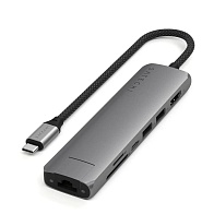 Адаптер Satechi 7-in-1 USB-C (7-в-1, серый)