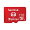 Карта памяти SanDisk microSDXC UHS-I (128 ГБ, для Nintendo Switch, красный)