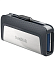 Флеш-накопитель SanDisk Ultra Dual Drive Type-C (64 ГБ, серебристый