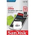 Карта памяти SanDisk Ultra microSDHC (32 ГБ, белый/серый)