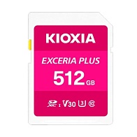 Карта памяти KIOXIA EXCERIA PLUS SDXC Class 10, V30, U3 (512 ГБ)