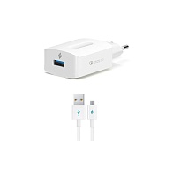 Зарядное устройство TTEC SpeedCharger QC 3.0 Travel Charger 18W with Micro USB Cable (белый)