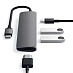 Адаптер Satechi Slim Aluminum Type-C Multi-Port Adapter with Type-C Charging Port (серый космос)