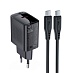 Зарядное устройство ACEFAST A82 PD20W GaN USB-C (с кабелем USB-C на USB-C, черный)